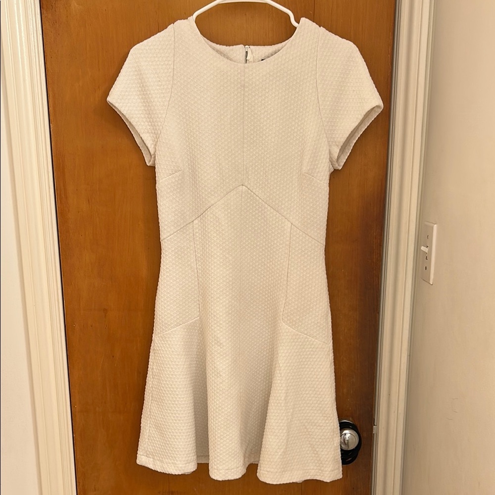 Banana Republic Cream Sheath Mini Dress Crew Neck